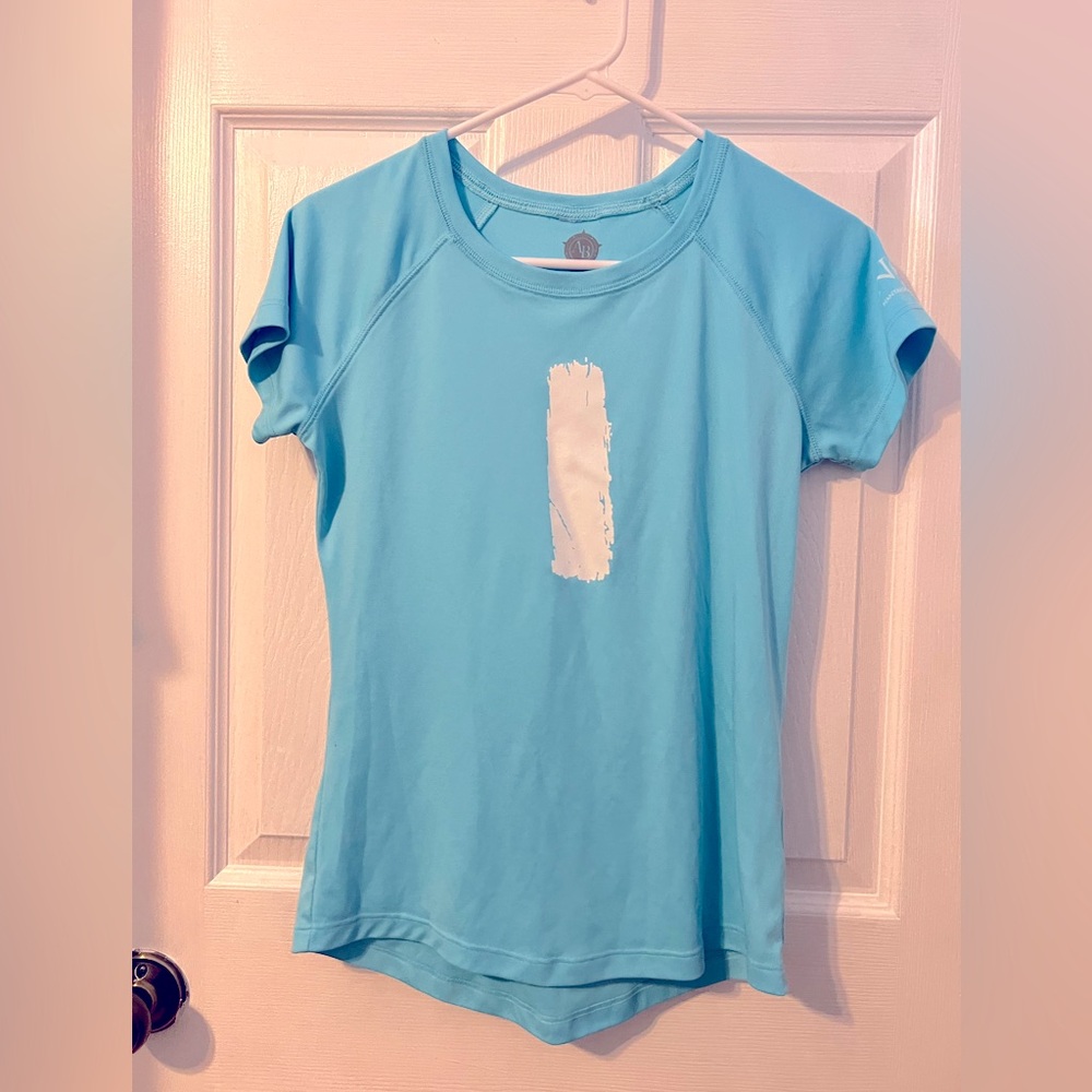 Ladies small short sleeve NOC Appalachian Trail marker dri fit shirt.